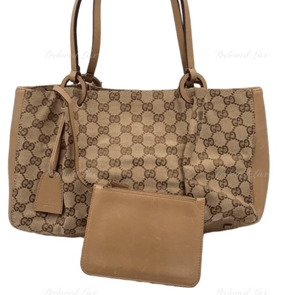 Gucci Handbags - Authentic Gucci Monogram Brown Shoulder Bag
